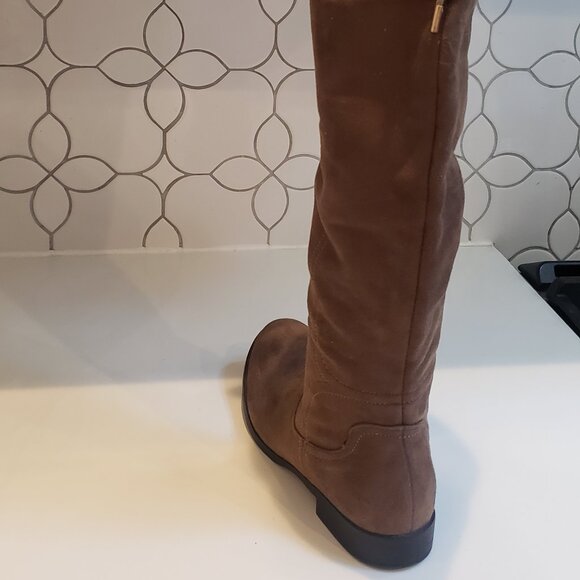 XOXO Thigh high over the Knee Boots with Lace ties and gold hardware - Picture 4 of 15